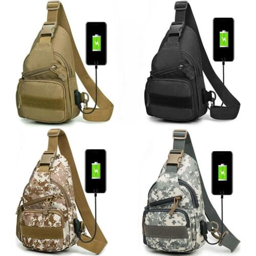 New Tactical Chest Bag Multi-function Shoulder Pockets Outdoor Sport Hiking Camping Camouflage Crossbody Bags for Men Women Bags