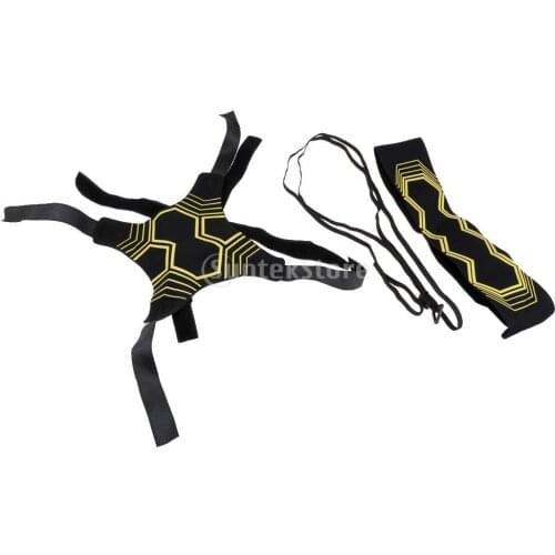 Kids/Adults Football Kick Trainer Skill Soccer Training Equipment with Adjustable Waist Belt