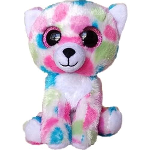 Ty Beanie Boos Big Eyes Stuffed Peas Soft Plush Animal Blue Pink Bear Doll Collection Baby Kid Toys Decor Child Birthday Gift