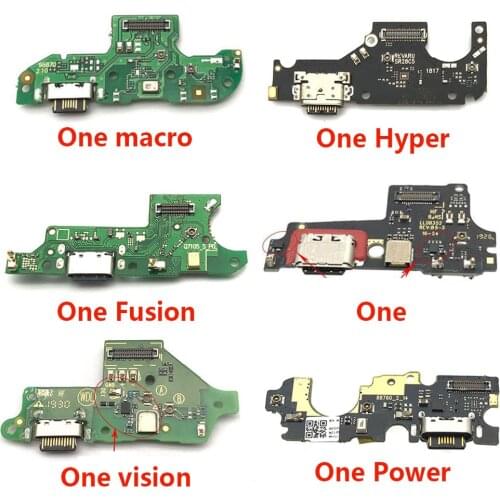 USB Charging Dock Port Connector Flex Cable Board Mic Microphone For Motorola Moto One Vision Action Power Fusion Macro Hyper