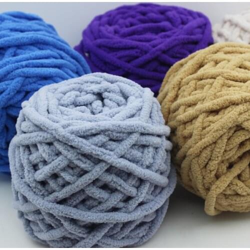 100g Wool for Knitting Crochet Soft Pleuche Velvet Threads Thick Woven Woolen Yarn Chunky Yarn DIY Sewing Accessories