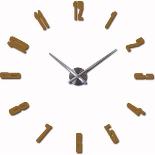 3D DIY Numbers Wall Clock Large Mirror Acrylic Decorative Mute Murals Sticker Clocks Living Room Home Decor Modern Design