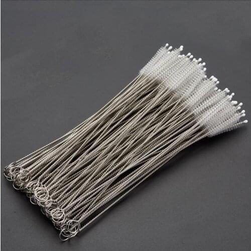 500pcs 170mm 20mm 240mm Straw Cleaning Brush Stainless Steel Wash Drinking Pipe Straw Brushes Brush Cleaner Free Shipping