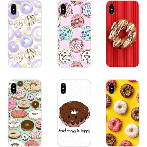 Accessories Shell Cover For Samsung A10 A30 A40 A50 A60 A70 Galaxy S2 Note 2 3 Grand Core Prime Cute Donut Chocolate Sweet Kawai