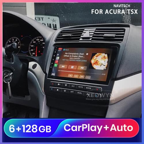 Android 10.0 128g android radio for acura TSX 2004 2005 2006 2007 2008 Car radio stereo GPS Navigation apple carplay Android au