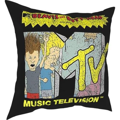 Beavis And Buttheads Distressed MTV Pillowcase Soft Fabric Cushion Cover Decor Throw Pillow Case Cover Home Wholesale 45X45cm