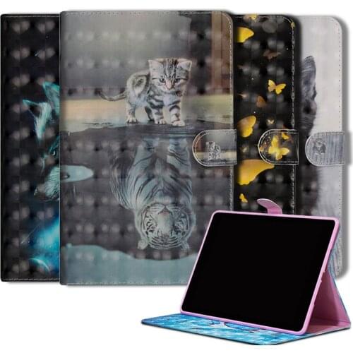 Case for huawei mediapad m6 Case 8.4'' 2019 VRD-AL09 VRD-W09 PU Leather 3D Shiny Silicone Cases For huawei mediapad m6 8.4 case