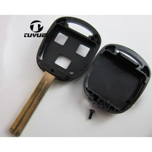 3 Buttons Remote Key Blank Shell For Lexus With TOY48 Short Blade 38mm/ 40mm With Sticker