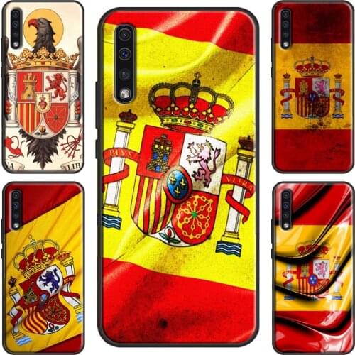 Spain Spanish Flag Case For Samsung A32 A12 A52 A72 S21 Ultra S20 FE Plus A50 A70 A02S A21S A31 A51 A71 Cover