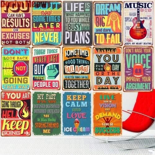 LOVE Guitar Music Vintage Metal Tin Signs Motto Poster Cafe Bar Pub Painting Wall Stickers Home Decor Garden Decoration Plaque