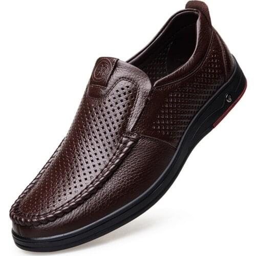 Leather Mens Soft Oversize Moccasin High Quality Solid Color Fashion 2021 New Spring and Autumn Driving Casual Shoes