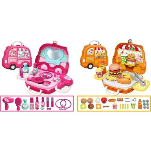 New Childrens Burger Sale Car Cosmetics Play House Toy Set Colorful Toys Send Childrens Gifts Fun Parent-child Interactive Toy
