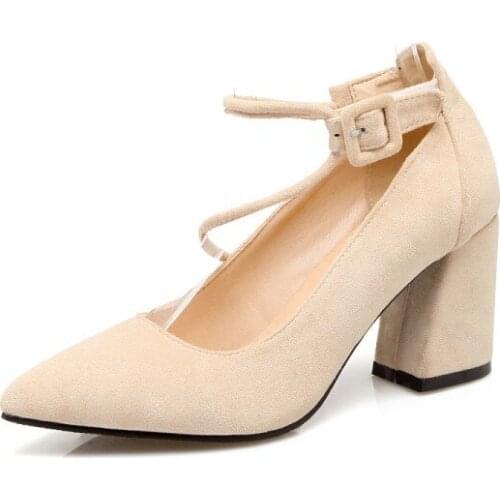 2018 the spring and autumn period and the new fashion high pointed mouth with thick with shallow super