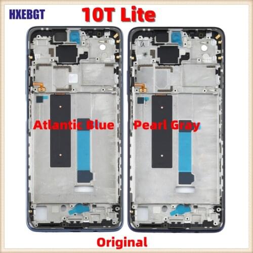Original New For Xiaomi Mi 10T Lite 5G LCD Front Housing Middle Frame Bezel Chassis Shell Mi10T Lite Smartphone Repair Parts