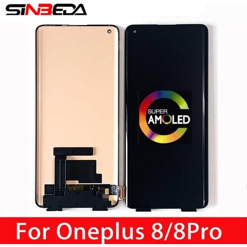 Original AMOLED LCD Display For Oneplus 8 LCD Display Touch Screen Digitizer Assemble For One Plus 8 Pro 1+8 LCD Replacement