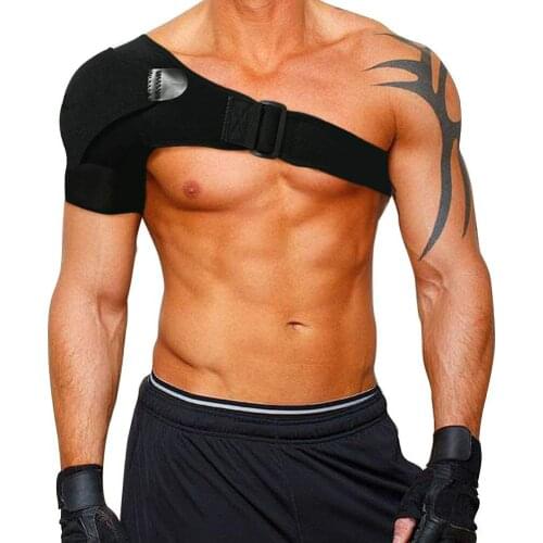 Shoulder Brace with Pressure Pad Neoprene Shoulder Support Shoulder Pain Ice Pack Shoulder Compression Sleeve back support