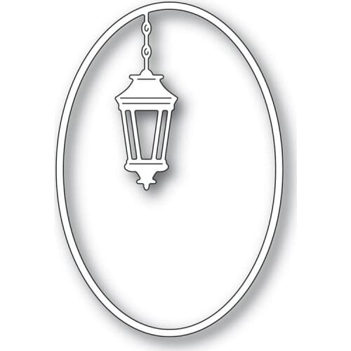 Simple Lantern Oval Metal Cutting Dies New Diy Emboss Stencil Scrapbooking Dies For Card Making 2021