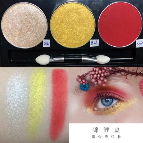 R&B Green palette matte flash pigment cosmetics long persistent makeup powder charming waterproof eye powder