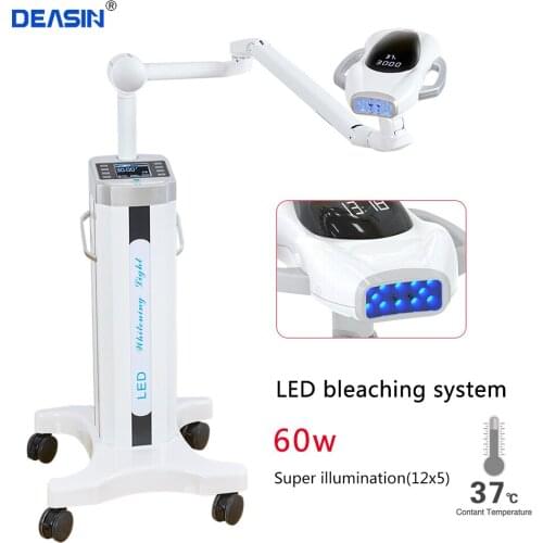 Dental teeth whitening lamp Powerful 60w Newest Blue Led Laser Bleaching Machine Led Laser Lamp super illumination