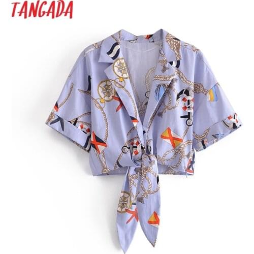 Голубые блузки Tangada China At AliExpress