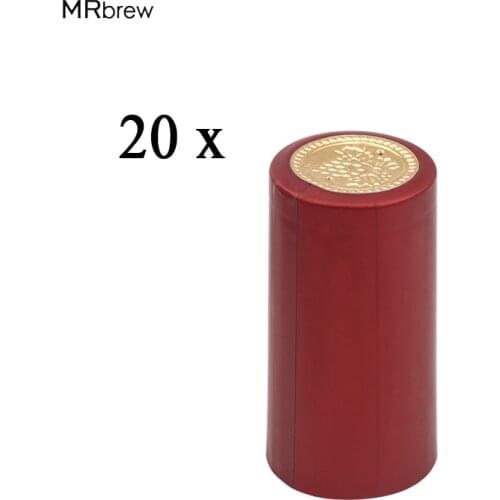 20pcs/lot PVC heat shrink end cap wine sealing cover red wine bottle wine bottle cork wine cap 30mm OD
