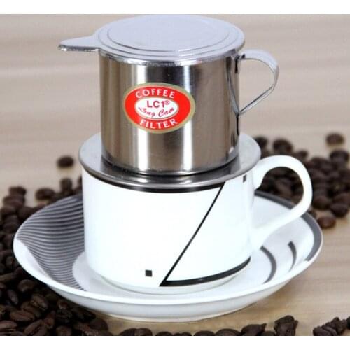 Vietnamese Coffee Filter Stainless Steel Maker Pot Infuse Cup Serving Delicious