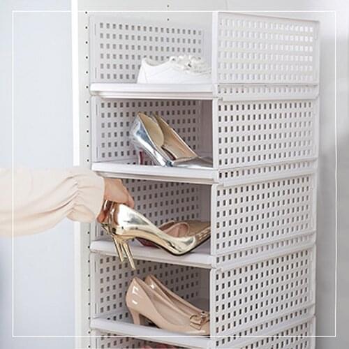 Clothes Storage Box Underwear Organizer Container Wardrobe Drawer Dividers Case Shoe Storage Holders Home Storage Shelf