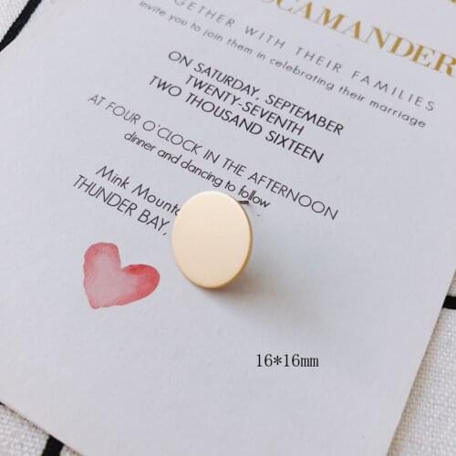 DIY jewelry accessories simple temperament round earrings earrings basic jewelry accessories materials