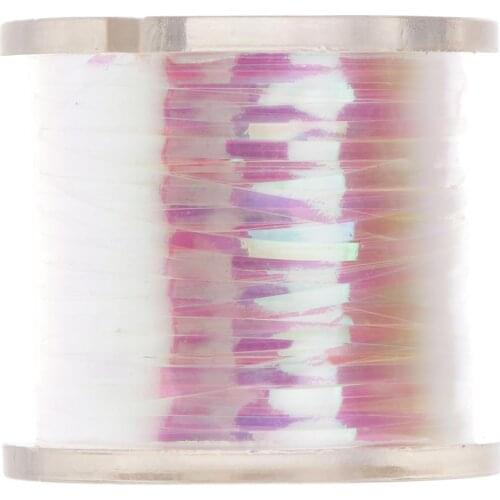 1 Roll Fly Tying Tinsel Tape Pearl Color Flash Fishing Tape For Fishing Lures Making 200 yards 183 m