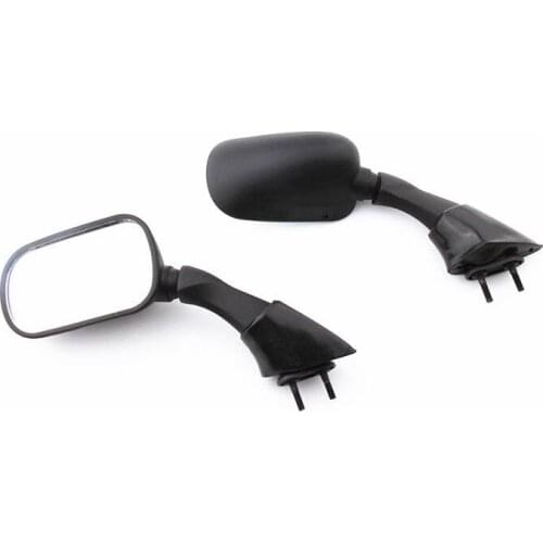 2X Motorcycle Mirrors Black Rear View Side Mirrors For Yamaha FJR 1300 2003-2005