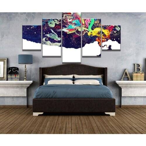 5 Piece Canvas Art Higher Thoughts Cuadros Decoracion Paintings on Canvas Wall Art for Home Decorations Wall Decor Wall Picture