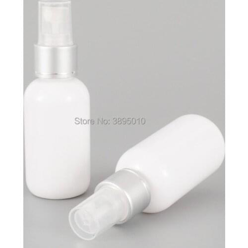 50ml White Plastic Spray Bottle 50g High Quality PET Refillable Cosmetic Atomizer F785