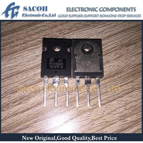 Free Shipping 10Pcs MTW14N50E W14N50E TO-247 14A 500V Power MOSFET transistor