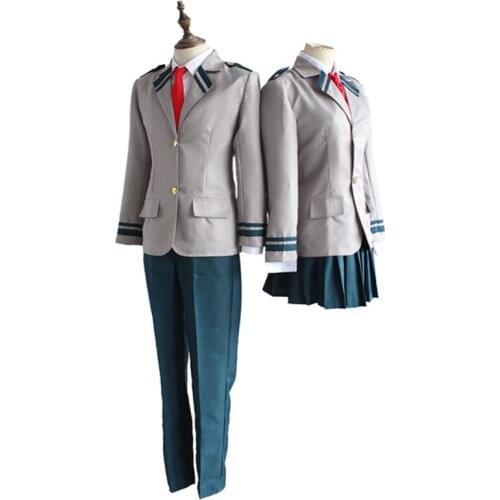 Boku no Hero Academia OCHACO URARAKA Midoriya Izuku cosplay Costumes My Hero Academia Asui Tsuyu Yaoyorozu Momo School Uniform