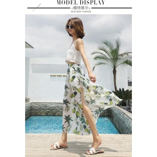 Cheap wholesale 2018 new Spring summer Hot selling womens fashion casual Broad leg pants H8-18703