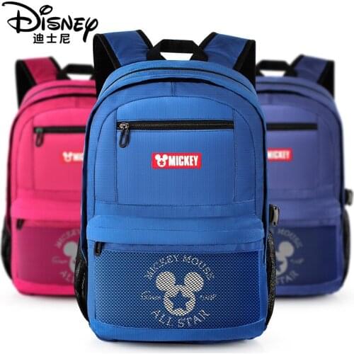 Disney Childrens Backpack Student Schoolbag Boy Large-capacity Bag Lightweight Childrens Backpack Cartoon Mickey Schoolbag