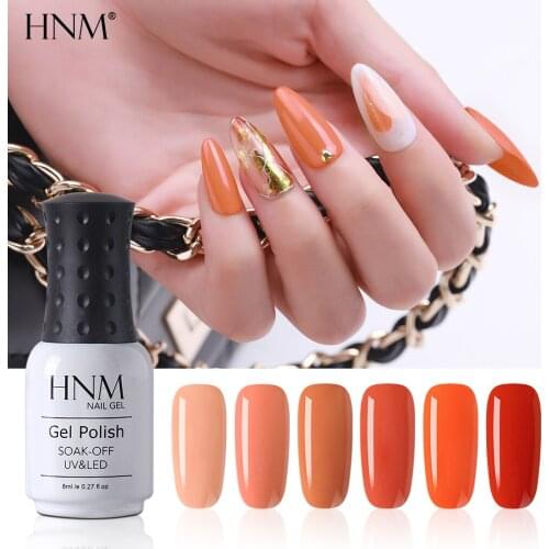 HNM New 8ml Begonia Series Color UV Gel Nail Polish Narl Art Soak Off Hybrid Varnish LED Lamp Semi Permanent Paint Lucky Lacquer