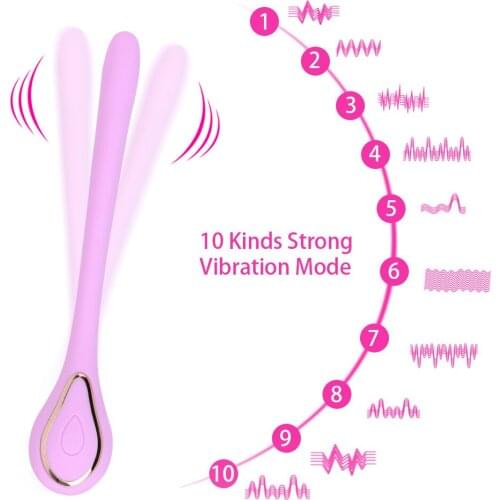 Pocket Slim Vibrators for Women Dildos 10 Speeds Stimulation G Spot Nipple Massager Female Masturbator Bendable Sex Toys Men