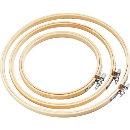 Embroidery Hoops Bamboo Circle Cross Stitch Hoop Round Ring for Art Craft Handy Sewing 3-12 inch