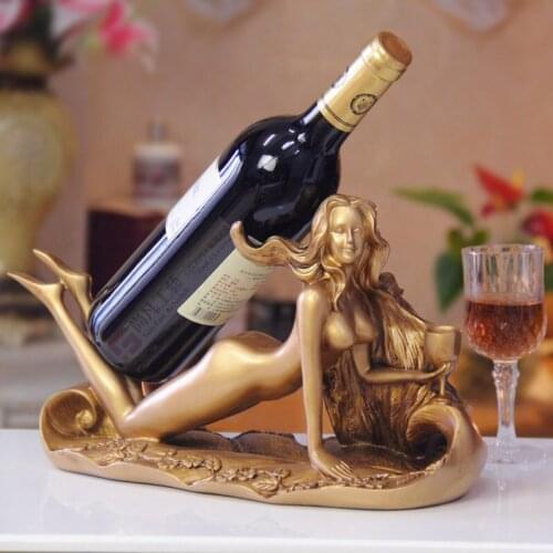 Creative home living room wine cabinet knick modern ornament crafts ornaments fashion gift European wine rack