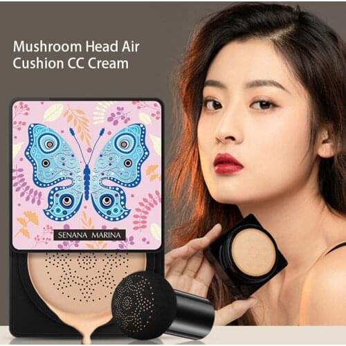 Avocado BB Cream Air Cushion Face Foundation Mushroom Head Concealer Whitening