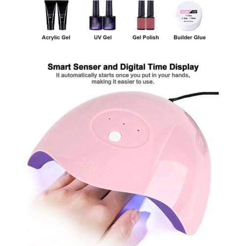 2020 Hot 36W Auto LED Nail Lamp UV Nail Professional Gel Dryer Lamp High Quality Infrared Intelligent Induction Nail Care Tool