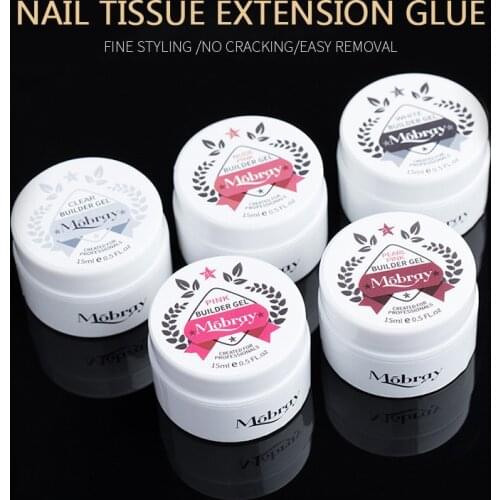Mobray 15ml Nail Gel Nail Paper Holder Nail Extension Glue Nail Glue Nail Tips Gel Nail Art Nail Decoration Manicure Tools TSLM2