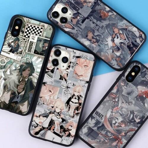 Genshin impact poster fashion design Phone Case for iPhone 11 12 pro XS MAX 8 7 6 6S Plus X 5S SE 2020 XR