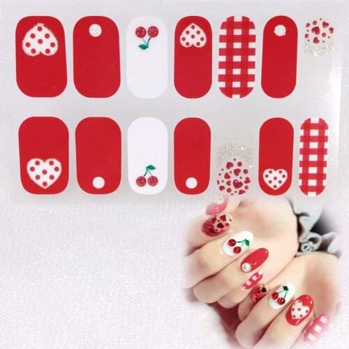 Nail Decal Removable Nail Design Multiple Styles Nail Art Decor Patches for Home Use
