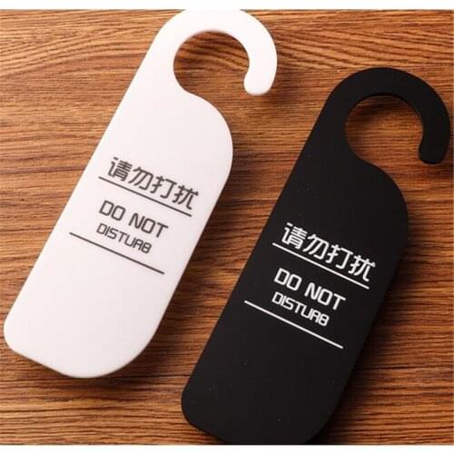 Do Not Disturb Door Sign Plate Double-sided Signage In The Meeting Hotel Guest Room Please Clean Logo Reminder Plaque Number