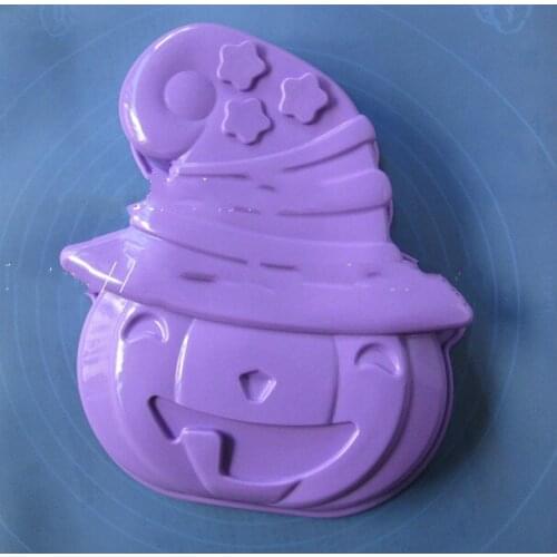 Single hole large Large Halloween Pumpkincake mold Silicone mould baking kitchen tools