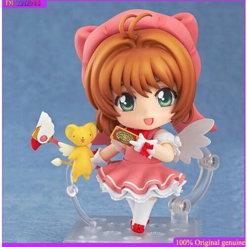 Original genuine Cardcaptor Sakura Kinomoto Sakura 400# Q version figma Action Figure Anime Figure Model Toys Figure Doll Gift