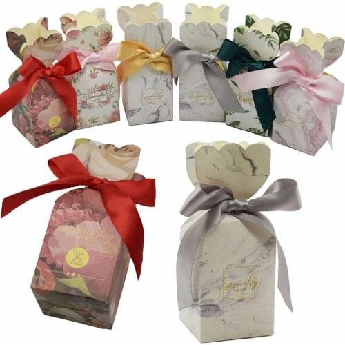 Gifts Box Paper Candy Boxes Bomboniera Giveaways Bags Baby Shower Birthday Party Decorations Wedding Favors