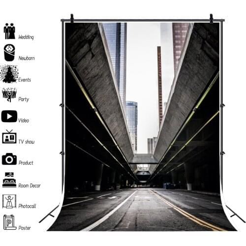 Tropical Backgrounds For Photography Town City Lower Grand Downtown Underpass Bridge Scene Photo Backdrop Photocall Photo Studio